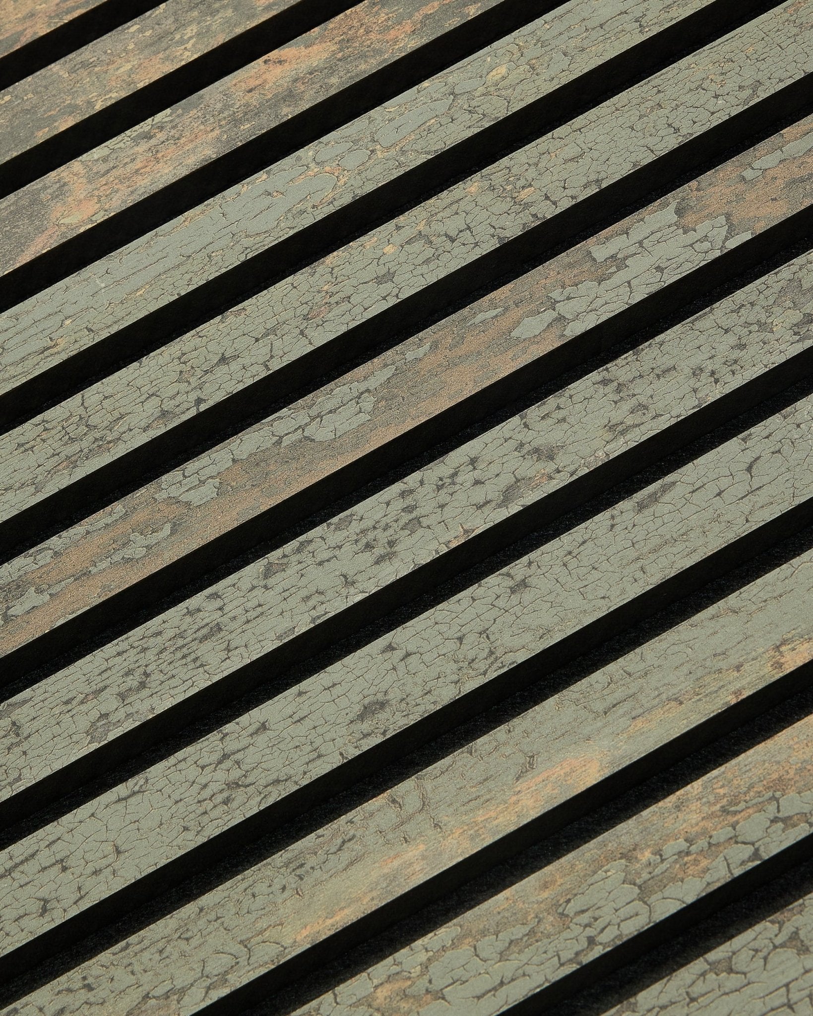 WoodUpp Akupanel en Oxide Grey (240 x 60 cm), un Panel acústico moderno nórdico de lamas, aporta textura y absorción acústica a las paredes interiores.