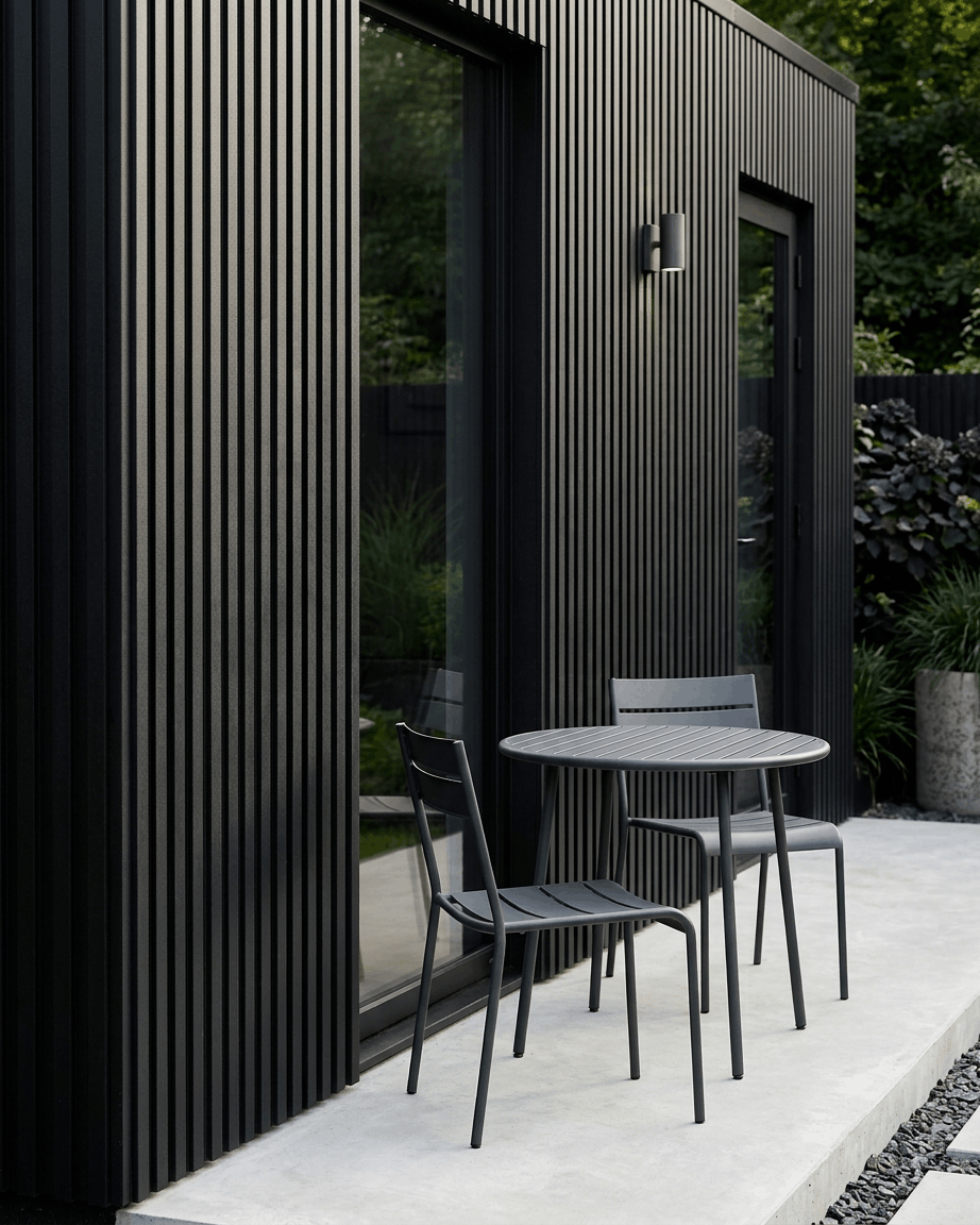 Aluwood | Outdoor Panel / Alu, Black, 240 x 45,1 cm 
