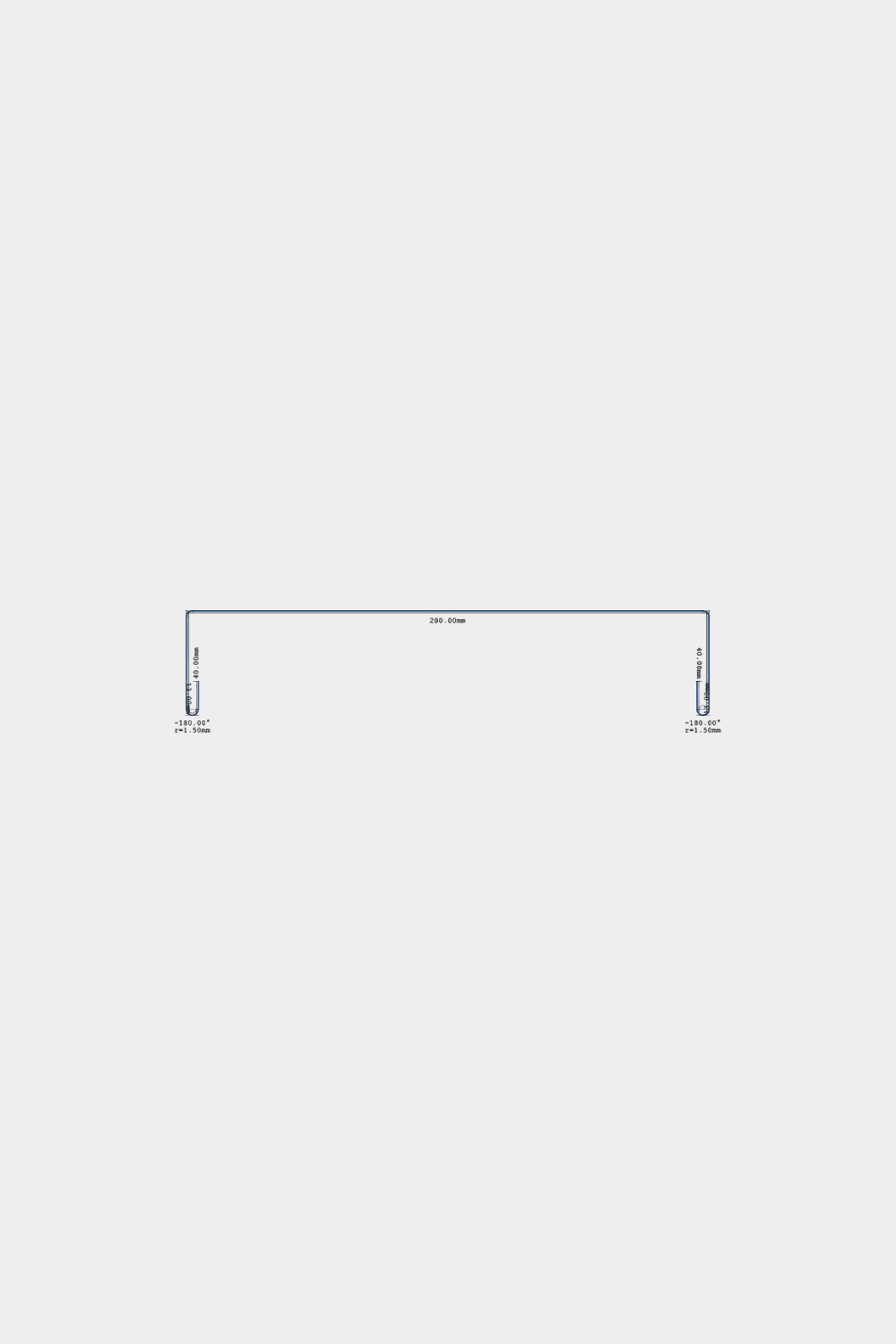 Esquema del remate superior para pared en paneles de fachada WoodUpp Aluwood (240 x 20 cm), con la indicación de la etiqueta 6000, las flechas de fuerza 2371,35 y el perfil de aluminio con recubrimiento en polvo.